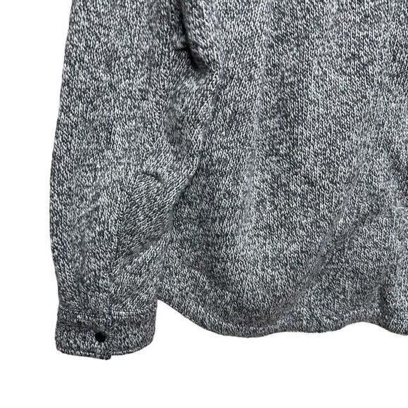 Huckberry Ralwen Bonded Rag Wool CPO Snap Jacket Gray Fleece Lined Medium - Picture 2 of 7